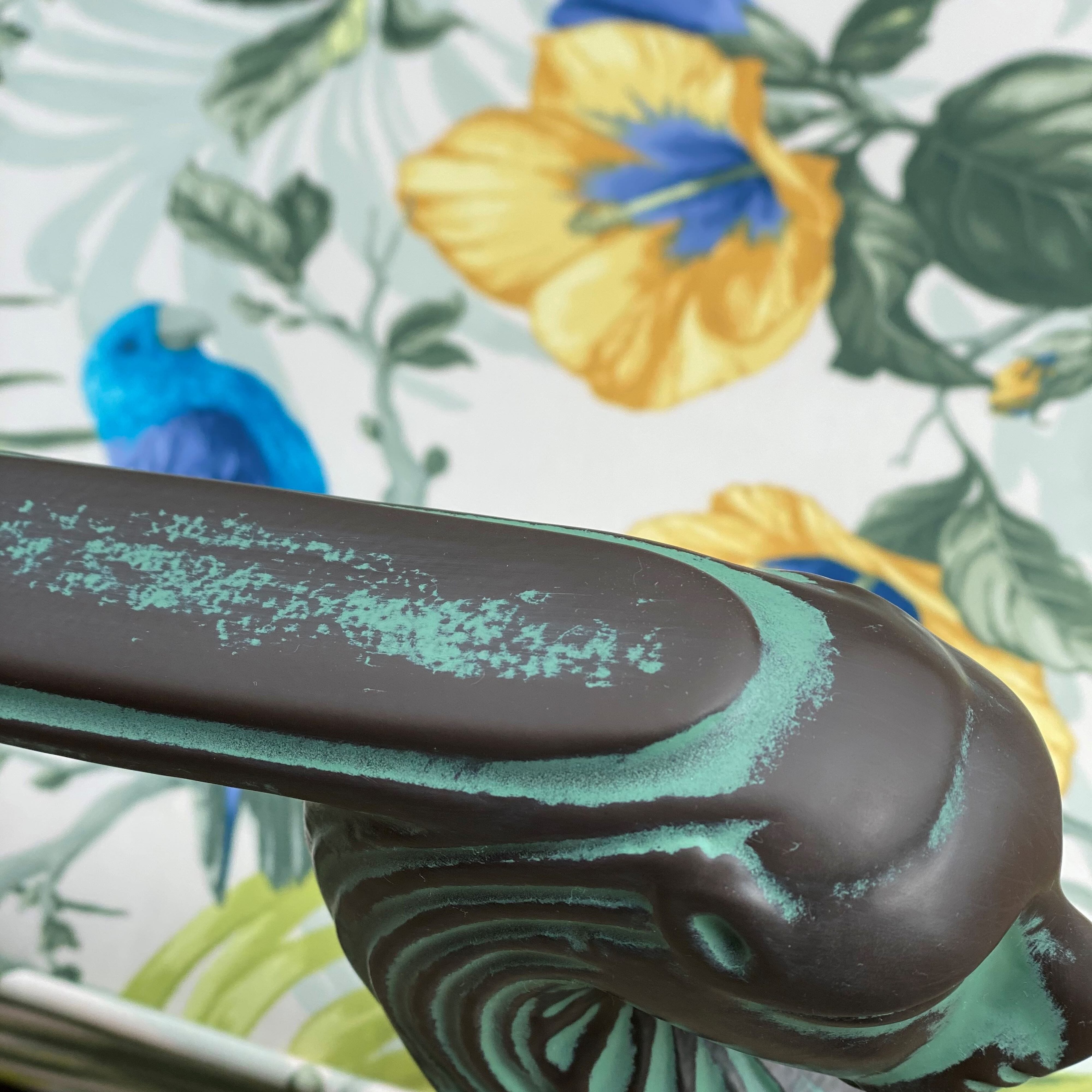 floral fabric and armchair