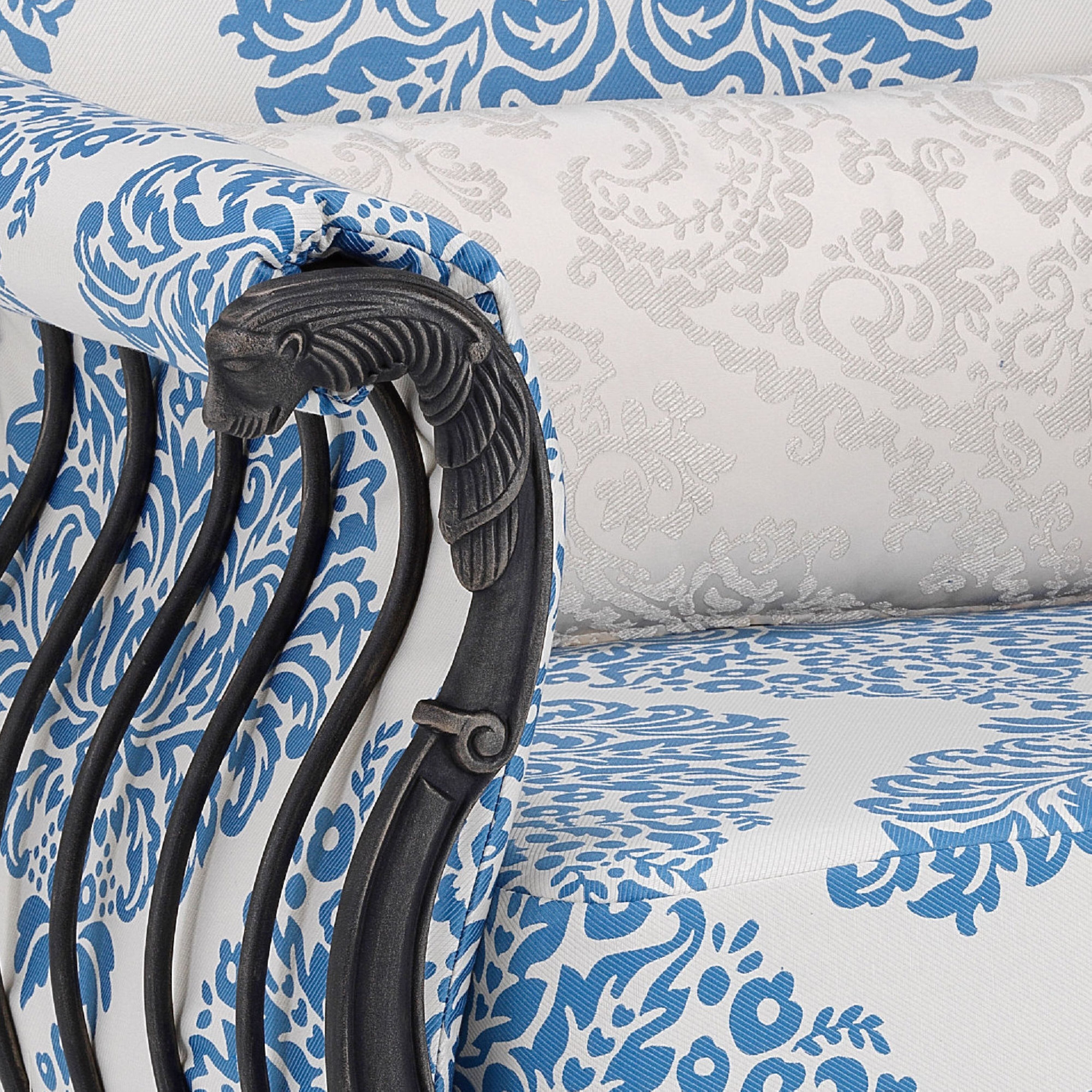 Oxleys-Luxor-lounge-chair-in-Antique-Gold-with-JAB-arianne-Fabric