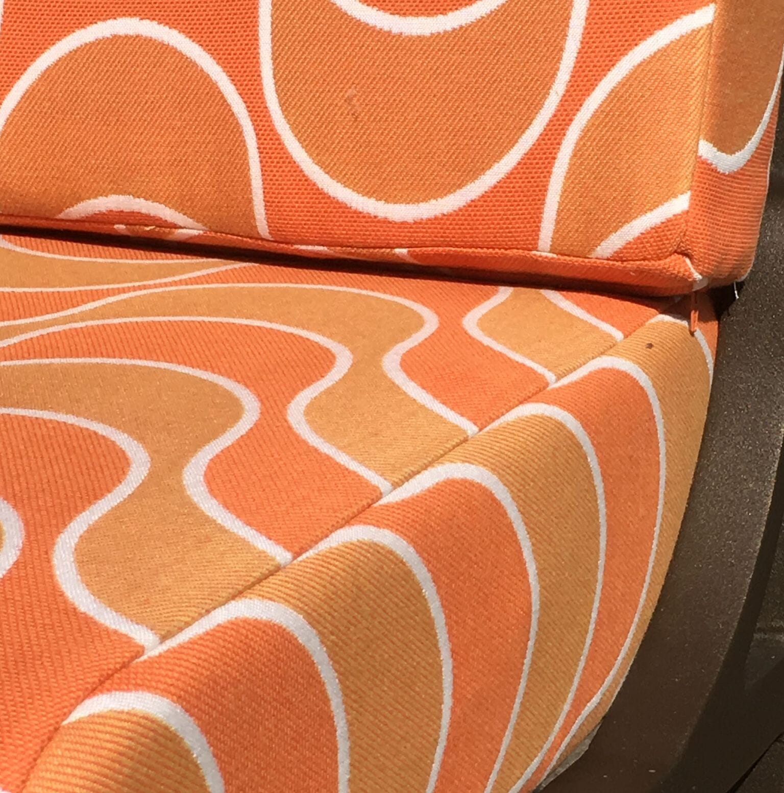 shades or orange fabric