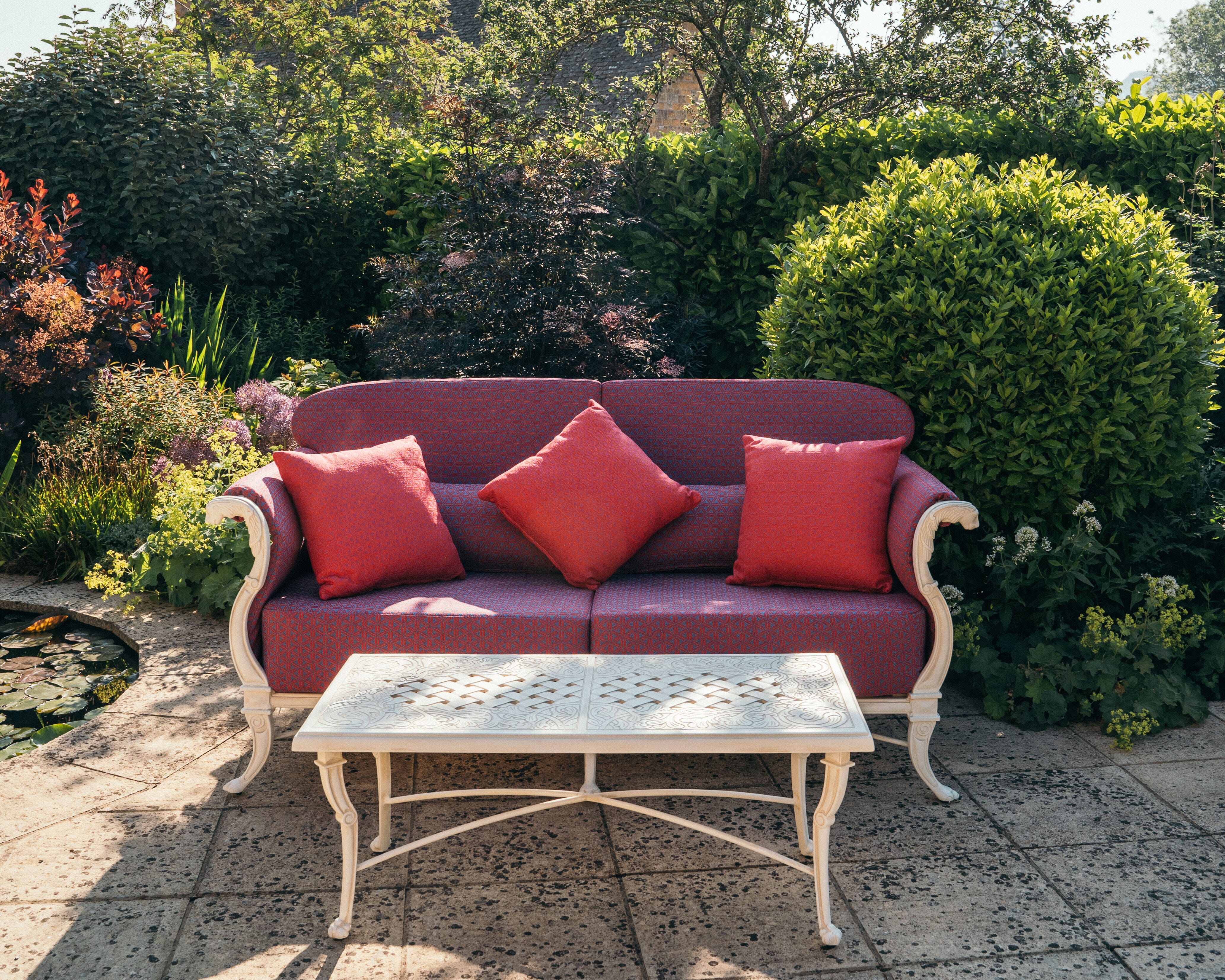 Oxley's Luxor Double Sofa with Luxor Coffee table in Tuscan White